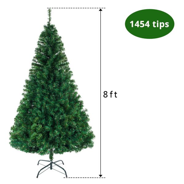 8FT Christmas Tree With 1138 Branches