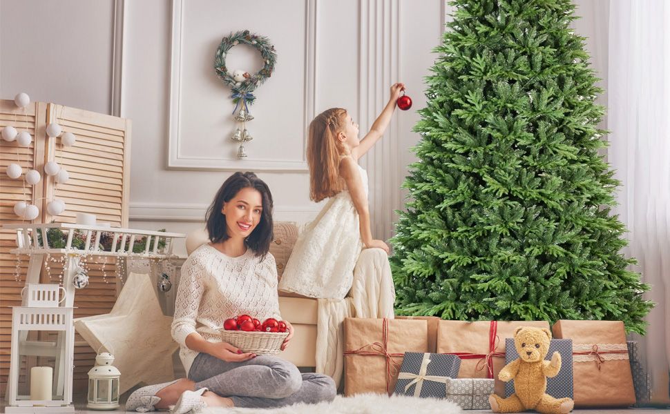 4ft PE PVC Hybrid Automatic Tree Steel Wire Wire Artificial Christmas Tree