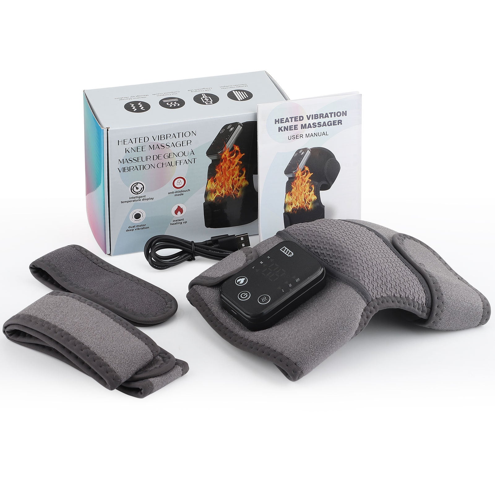 Electric Heating Massage Knee Shoulder and Elbow Protectors Warm and Hot Apply Cold Leg Joint Massager