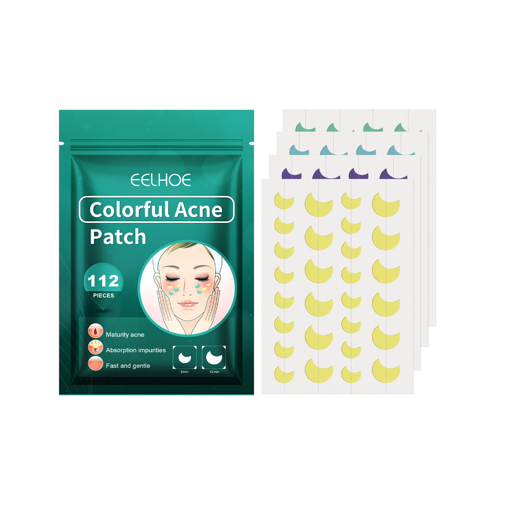 EELHOE Colorful Acne Patch, Repair And Clean The Mouth Blemish Clear Pocket Colorful Shaped Acne Patch