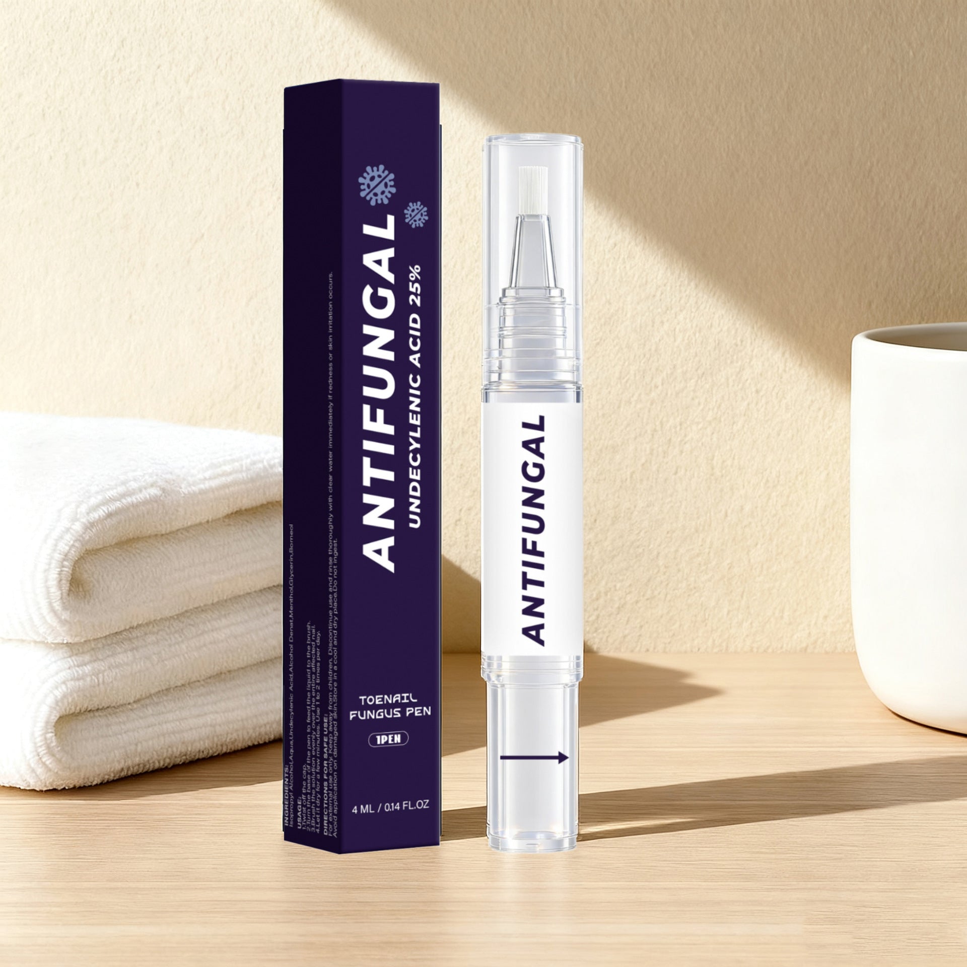 Foot nail fungus pen 4ml nail repair undecylenic acid treatment for toenails