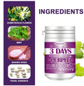 BHATCYK 3-Day Teeth Powder, For Controlling Dental Plaque, Mint Flavor With Basic Cleaning - Eliminating Bad Breath