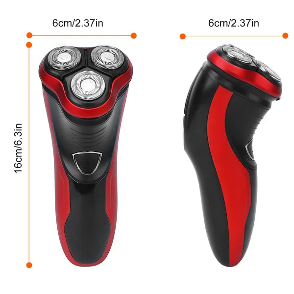 Electric Shaver Razor For Men IPX7 Waterproof Beard Trimmer 3D Rechargeable Painless Rotary Shaver With Pop Up Trimmer 2 In 1 Electric Shaver