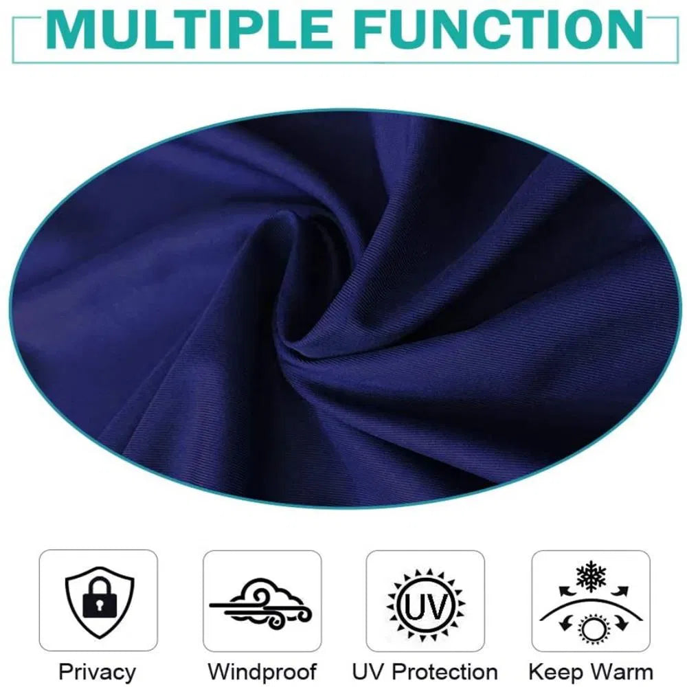 50 In. X 120 In. Indoor Outdoor Curtains Grommet Curtain On Top And Bottom 1 Panel